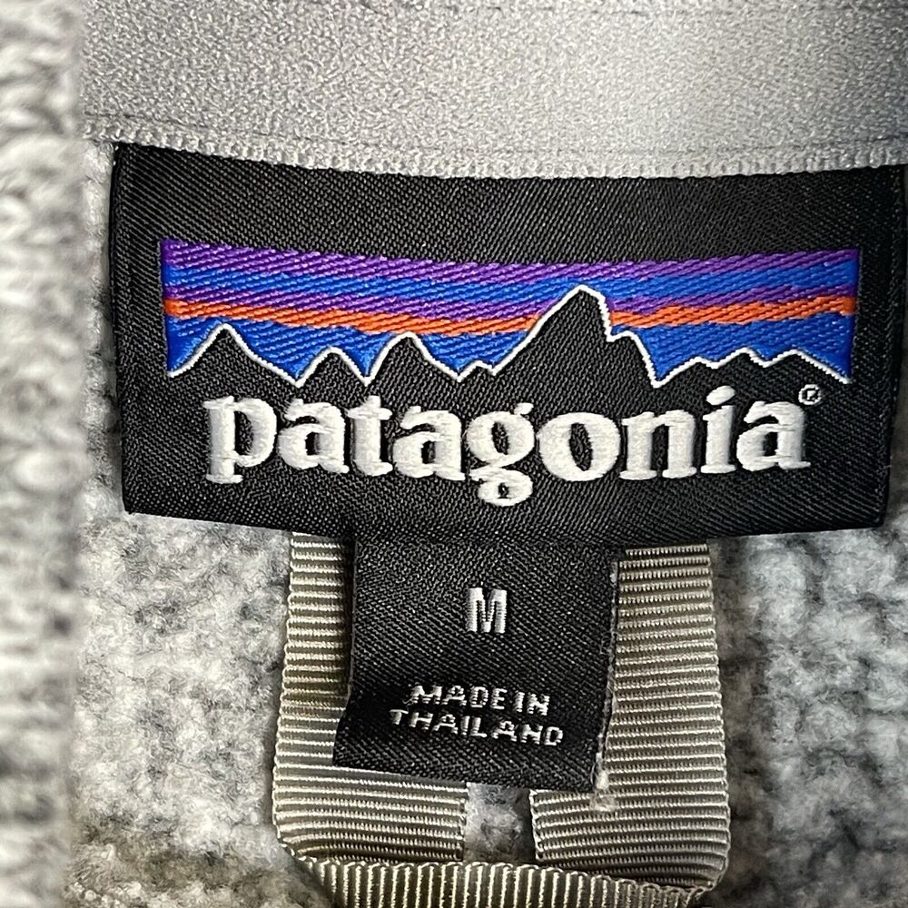 Patagonia‎ Pullover Womens Medium Gray Better Sweater Fleece Hiking Adult - Picture 8 of 12